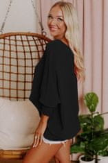 OMG! Ženska bluza Luloena črna XXL