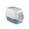 Stefanplast CATHY Filter bela/jekleno modra mačji WC s filtrom 56x40x40cm