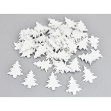 Rayher.	 Lesene smreke bele, 2.5x3cm, set 10