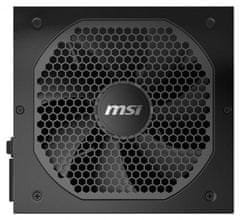 MSI napajalnik MPG A750GF/ 750W/ ATX/ akt. PFC/ 10 let skupne garancije/ 140mm ventilator/ modularna ohišja/ 80PLUS Gold