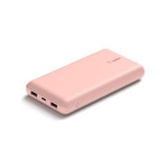 Belkin BOOST CHARGE USB-C PowerBank, 20000 mAh, 15 W, roza