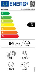 Electrolux EES47310L vgradni pomivalni stroj