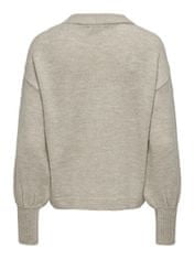 ONLY Ženski pulover ONLJADA 15312944 White Gray (Velikost XS)