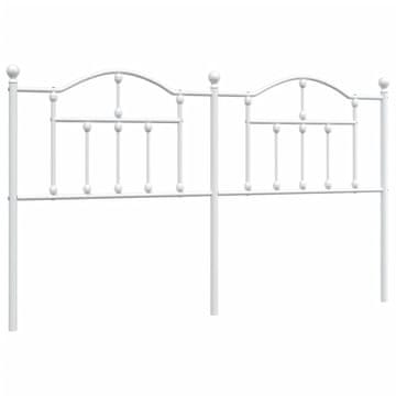 Vidaxl Kovinsko nadomestno vzglavje belo 180 cm