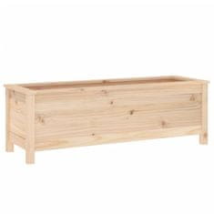 Vidaxl Vrtna visoka greda 119,5x40x39 cm trdna borovina