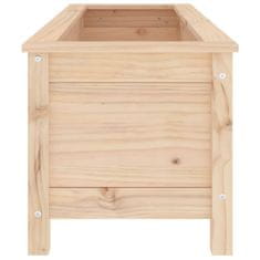 Vidaxl Vrtna visoka greda 119,5x40x39 cm trdna borovina