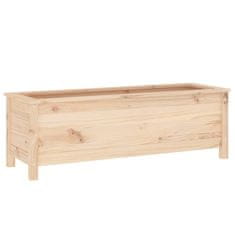 Vidaxl Vrtna visoka greda 119,5x40x39 cm trdna borovina