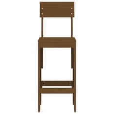 Vidaxl vidaXL Barski stoli, komplet 2 kosov, medeno rjavi, 40x48,5x115,5 cm, bor