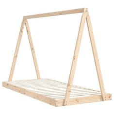 Vidaxl Otroški posteljni okvir 90x200 cm trdna borovina