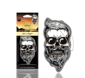 slomart AMiO osvežilec zraka MUERTOS Oud&Pepper Skull, celulozna obesek