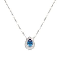 Amen Očarljiva srebrna ogrlica z diamanti CLGOBBLBZ (verižica, obesek)