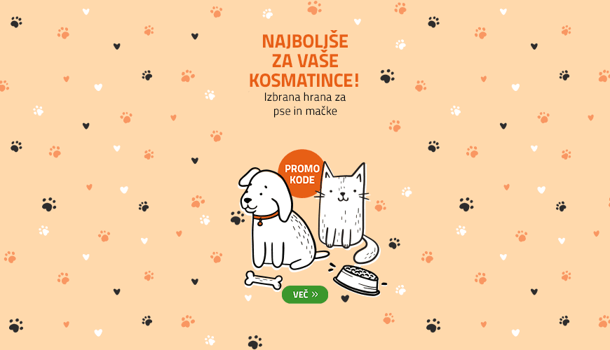 Izbrana pasja in mačja hrana za vaše hišne ljubljenčke + PROMO KODE!