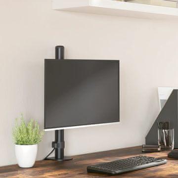 Vidaxl vidaXL Stojalo za monitor, črno, jeklo, VESA 75/100 mm