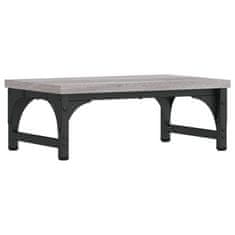 Vidaxl Stojalo za zaslon siva sonoma 37x23x14 cm inženirski les