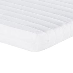 Vidaxl Vzmetnica iz pene bela 200x200 cm 7-conska trdota 20 ILD