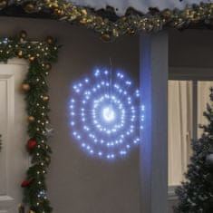 Greatstore Božične zvezdne lučke 140 LED lučk 2 kosa hladno bele 17 cm