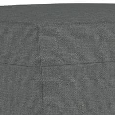 Vidaxl Stolček za noge temno siv 70x55x41 cm blago