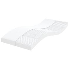 shumee vidaXL Vzmetnica iz pene bela 90x220 cm 7-conska trdota 20 ILD