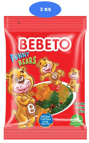 Bebeto  žele bonboni Funny Bears 80g (2 kom)