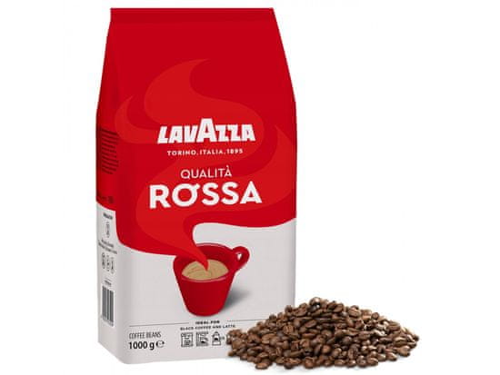 Lavazza LAVAZZA Qualita Rossa - Mešanica praženih zrn kave arabica in robusta, zrnata kava