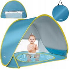 Malatec Popup polodprti šotor za plažo z bazenom 65x115x80cm