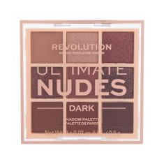 Makeup Revolution Ultimate Nudes paletka senčil za oči 8.1 g Odtenek dark
