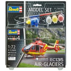 Revell maketa-miniatura SET EC 135 Air-Glac • maketa-miniatura 1:72 helikopterji • Level 4