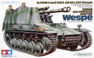 Tamiya maketa-miniatura Nemška havbica Wespe • maketa-miniatura 1:35 tanki in oklepniki • Level 3