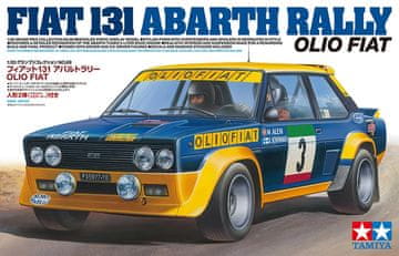 Tamiya maketa-miniatura FIAT 131 ABARTH RALLY (OLIO FIAT) • maketa-miniatura 1:20 starodobni avtomobili • Level 4