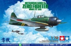 Tamiya maketa-miniatura Mitsubishi A6M3/3a Zero Fighter Model 22 (Zeke) • maketa-miniatura 1:72 starodobna letala • Level 3