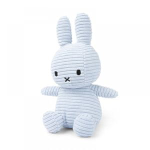  Miffy Corduroy mehka igrača, zajček, Ice Blue, 23 cm