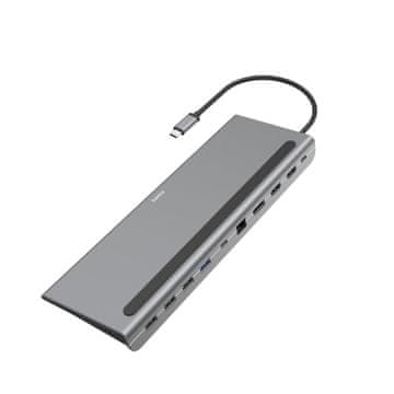 Hama Connect2Office Pro priklopna postaja, 10 priključkov, USB-C