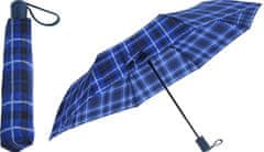 EXCELLENT Zložljiv dežnik 95 cm kocka modra KO-DB7250520blue