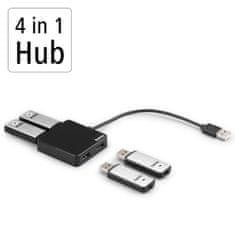 Hama 00200121 USB hub, 4 x USB 2.0
