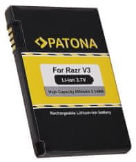 PATONA baterija za Motorola Razr V3 850mAh 3,7V Li-lon