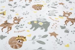 Sensillo Plašč za otroško posteljico žamet FOREST ADVENTURE PLUSH KARO 180x30 cm