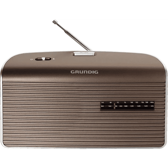 Grundig Prenosni radio MUSIC 60, rjav