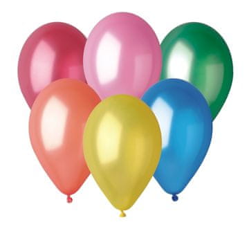 GoDan kovinski balon 25 cm večbarven 100 kosov | GM90/82