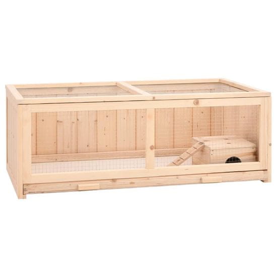 Vidaxl Kletka za hrčke 104x52x38 cm trden les jelke