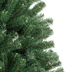 Vidaxl Umetna novoletna jelka s stojalom zelena 150 cm