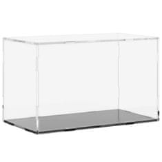 Vidaxl Razstavna škatla prozorna 31x17x19 cm akril