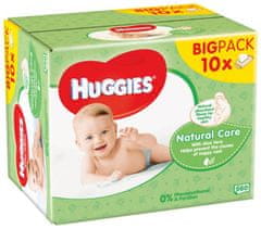10x HUGGIES Single Natural Care vlažni robčki 56 kosov