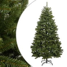 Vidaxl Umetna novoletna jelka s stojalom zelena 120 cm