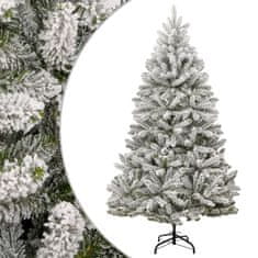 Vidaxl Umetna novoletna jelka s snegom 240 cm