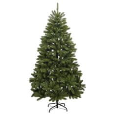 Vidaxl Umetna novoletna jelka 300 LED diod in komplet bučk 180 cm