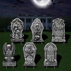 Korbi Komplet Nagrobkov za Halloween, 6 Kosov