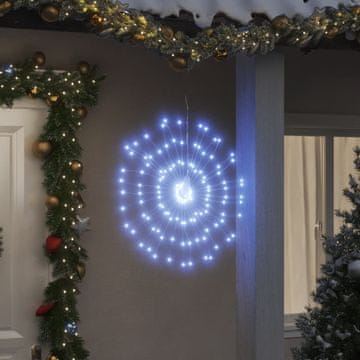 Vidaxl vidaXL Božična dekoracija s 140 LED lučkami, hladno bela, 17 cm