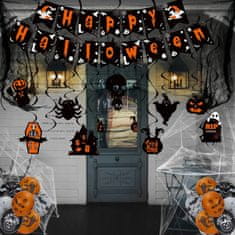 Korbi Halloween Girlanda 41 kos Set - Dekoracija Baloni