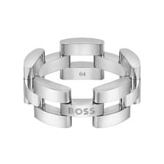 Hugo Boss Brezčasni moški jekleni prstan Sway 1580551 (Obseg 66 mm)