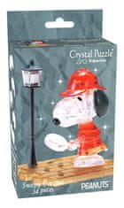 HCM Kinzel 3D kristalna sestavljanka Snoopy detektiv 34 kosov